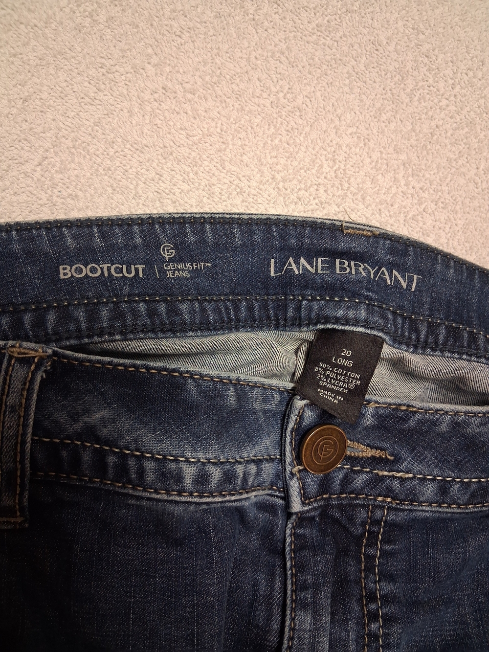 Lane Bryant Women's Bootcut Jeans in Dark Blue